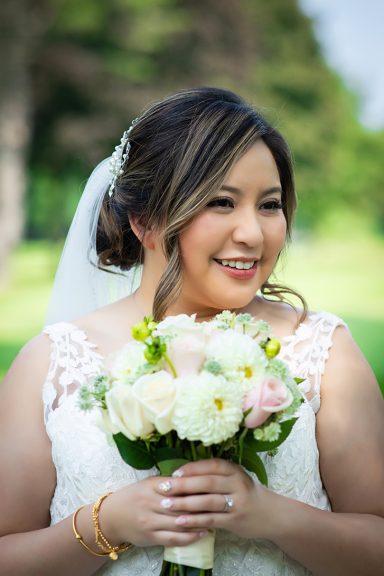 close up photo of bride