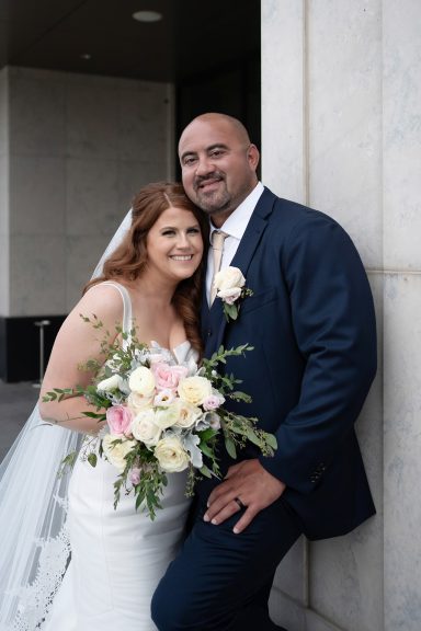 bride and groom portraits